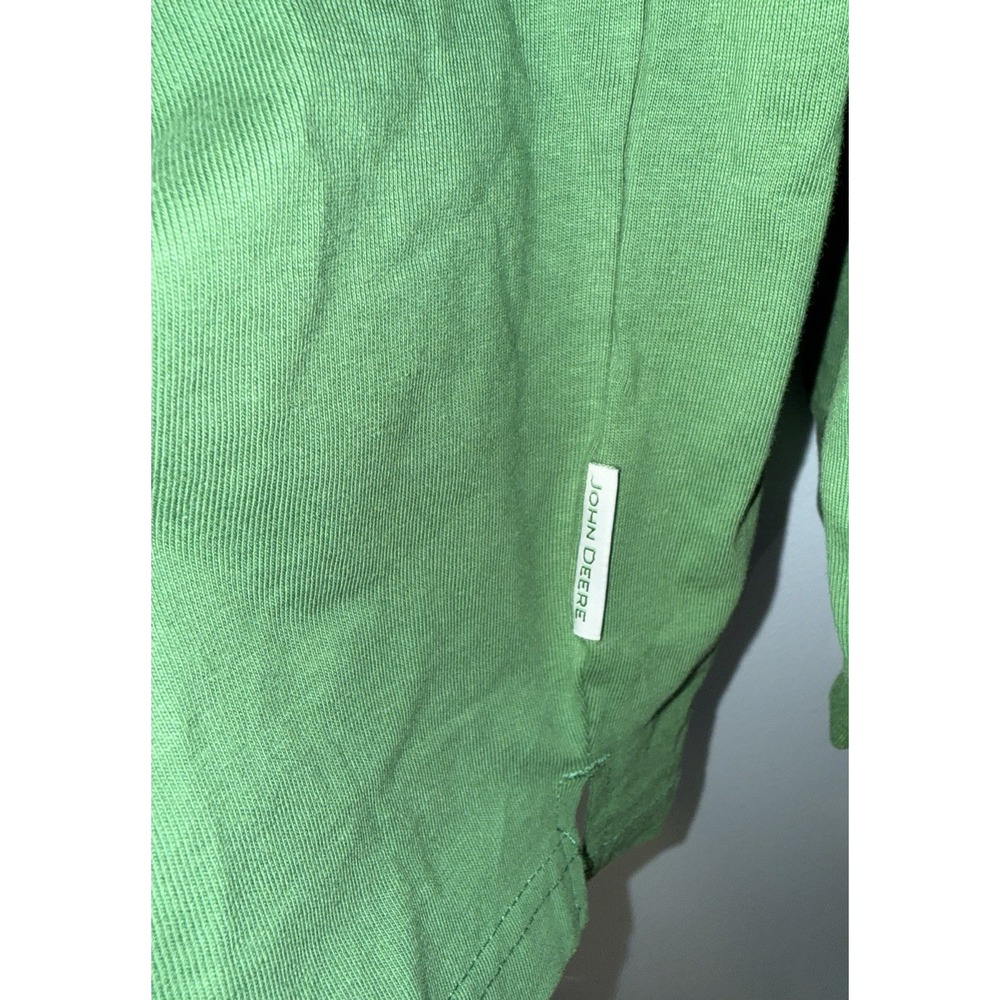 JOHN DEERE Men's T Shirt Long Sleeve Embroidered Logo Green NEW NWT Size XL - Picture 4 of 9